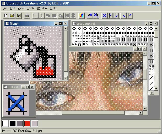 Download Pattern Maker for
 Cross Stitch v3.06 Demo software